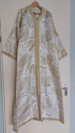 Prachtige kaftan met gouddraad M/L, Beige, Ophalen of Verzenden, Zo goed als nieuw