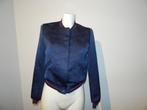 Maje donker blauw bomber jack sier stiksel boord met kleur M, Kleding | Dames, Maat 38/40 (M), Jasje, Verzenden, Blauw