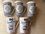 5 bekers van Dutch Rose, Huis en Inrichting, Keuken | Servies, Ophalen of Verzenden, Zo goed als nieuw, Overige stijlen, Kop(pen) en/of Schotel(s)