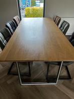 Eethoek met 6 stoelen, Huis en Inrichting, Tafels | Eettafels, 100 tot 150 cm, 200 cm of meer, Ophalen of Verzenden, Zo goed als nieuw