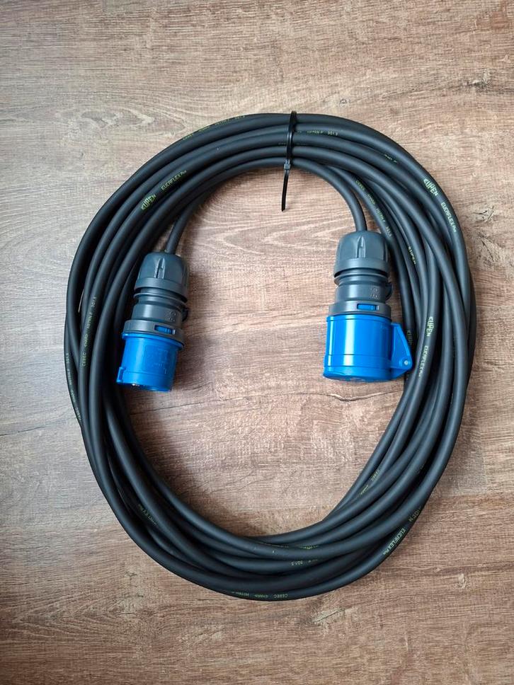 15 meter Eupen Neopreen H07RN-F 3x1,5mm2 CEE Walstroomkabel, Watersport en Boten, Accessoires en Onderhoud, Nieuw, Motor en Techniek
