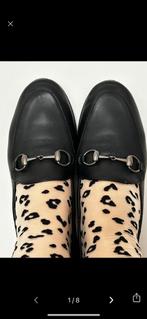 Desa -Flats -Genuine leather, Ophalen, Zo goed als nieuw, Zwart, Gespschoenen