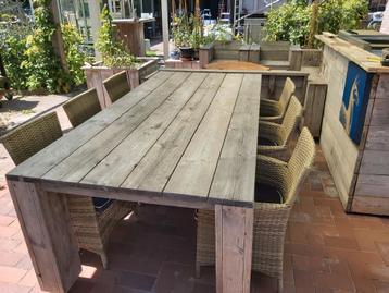 Steigerhout Steigerhouten Tuintafel robuust tafel  beschikbaar voor biedingen