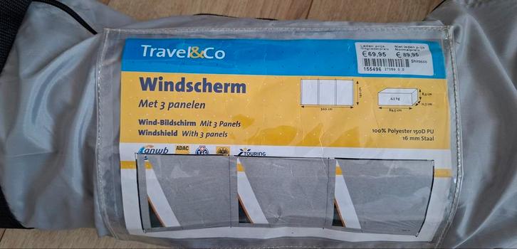 ANWB windscherm nieuw/ongebruikt, Caravans en Kamperen, Windschermen, Nieuw, Ophalen