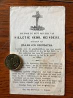 Bidprentje Hilletje Hend. Meinders, Irnsum 1893, Ophalen of Verzenden