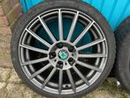 4x Michelin CrossClimate2 op 18 inch AEZ 8J 5x112, Auto-onderdelen, Banden en Velgen, Ophalen, 18 inch, Gebruikt, Banden en Velgen