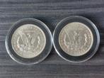 Morgan dollar USA 1921 (2 stuks), Postzegels en Munten, Munten | Amerika, Ophalen of Verzenden, Noord-Amerika, Setje, Zilver
