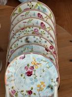 Pip Studio servies Gebaksbordjes wit Chinese Rose/ Garden, Overige typen, Ophalen of Verzenden, Zo goed als nieuw, Overige stijlen