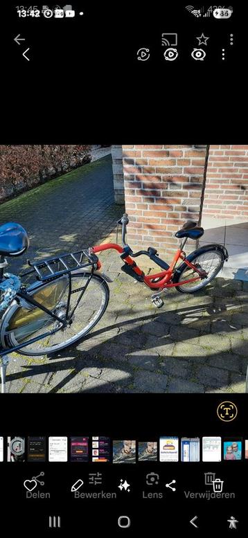 Kinderfiets voor achter een gewone fiets  beschikbaar voor biedingen