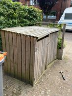 Houten Containerberging / Containerkast twee stuks, Ophalen, Gebruikt, Hout, Containerberging