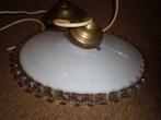 brocante hanglampje, Huis en Inrichting, Lampen | Hanglampen, Ophalen of Verzenden, Gebruikt, Glas, Minder dan 50 cm