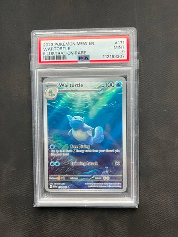 Wartortle 171/165 PSA 9 - Zeldzame Pokémonkaart! beschikbaar voor biedingen