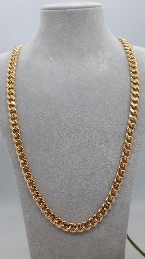 gouden coban link ketting 14kt, Sieraden, Tassen en Uiterlijk, Kettingen, Nieuw, Goud, Goud, Ophalen of Verzenden