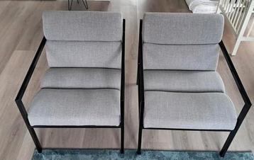 2 fauteuils grijs van Made