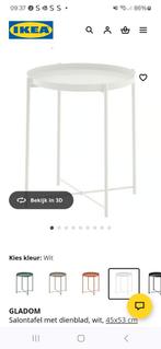 Ikea GLADOM bijzettafel, Huis en Inrichting, Tafels | Bijzettafels, Ophalen, Zo goed als nieuw, Rond, Minder dan 55 cm