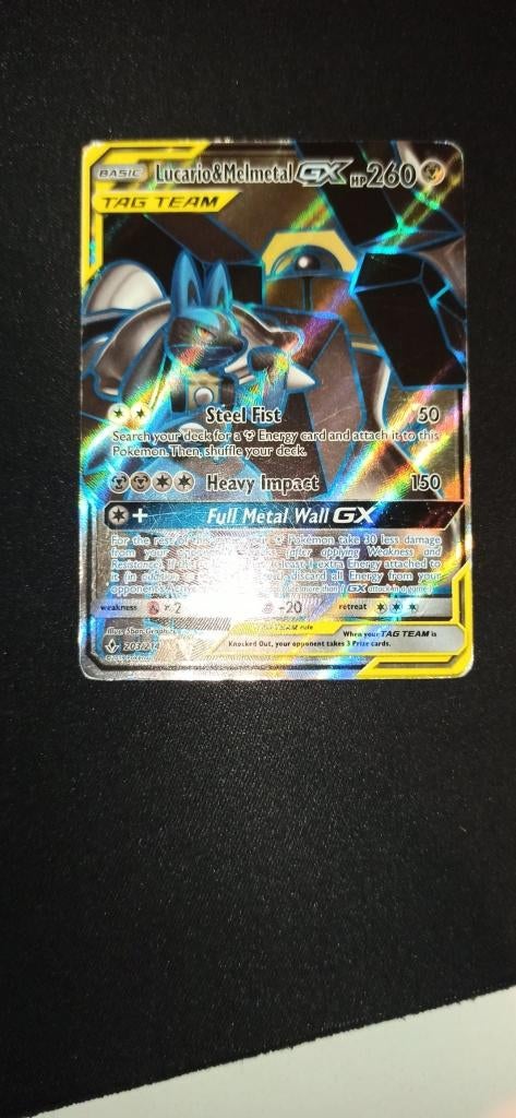 Lucario & Melmetal GX #203, Ophalen of Verzenden, Zo goed als nieuw