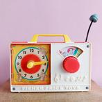 Fisher Price 1965 muziekdoos met klok Hickory Dickory Dock, Ophalen of Verzenden, Gebruikt