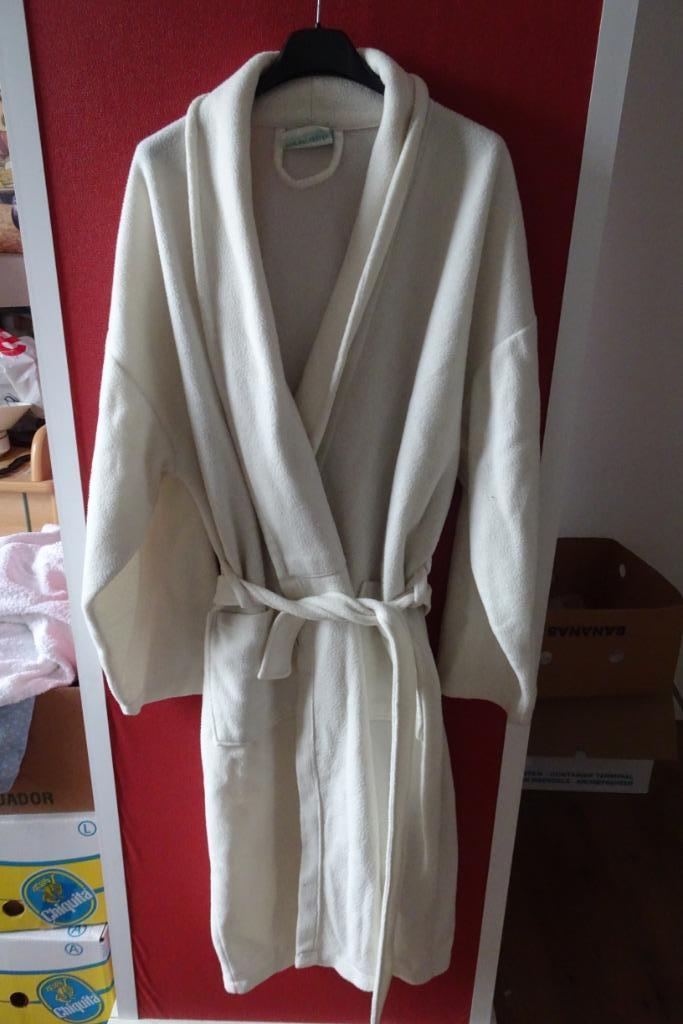 fleecebadjas maat L/XL, Kleding | Dames, Pyjama's, Zo goed als nieuw, Maat 46/48 (XL) of groter, Ophalen