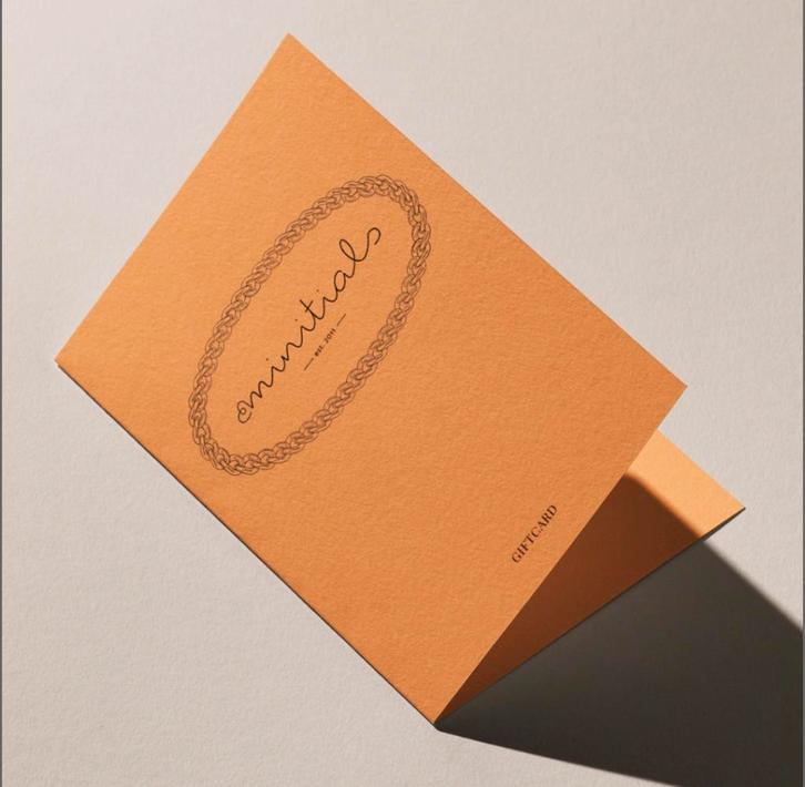 Minitials tegoedbon €270, Sieraden, Tassen en Uiterlijk, Kettingen, Zo goed als nieuw, Overige materialen, Ophalen of Verzenden