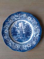 Delftsblauw Bord met Independence Hall, Ophalen of Verzenden