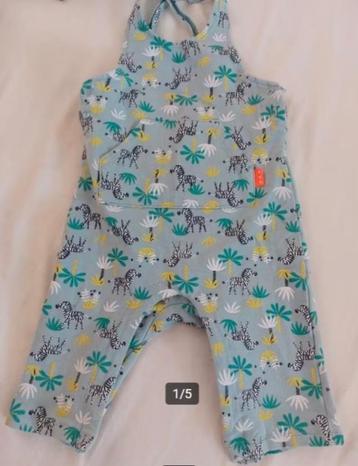 Hema Groen Tuinbroekje Pakje Overall Jumpsuit Boxpakje mt 74 beschikbaar voor biedingen