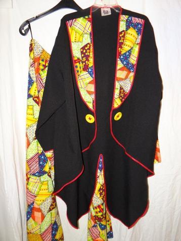Leuk rood/geel/oranje/zwart CLOWN/PIPPO pak  beschikbaar voor biedingen