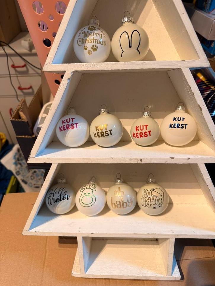Leuke kerstbal met tekst, Diversen, Kerst, Nieuw, Ophalen of Verzenden