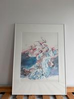 Judo aquarel, Antiek en Kunst, Ophalen