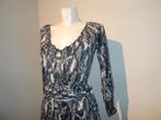 Marccain tuniek brede strik band taille animal print M, Maat 38/40 (M), Overige kleuren, Verzenden, Zo goed als nieuw