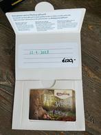 Efteling giftcard €120. Graag geen biedingen onder de €100, Tickets en Kaartjes, Eén persoon, Kortingsbon, Pretpark