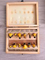 Frezen set in houten kist, Ophalen of Verzenden, Gebruikt