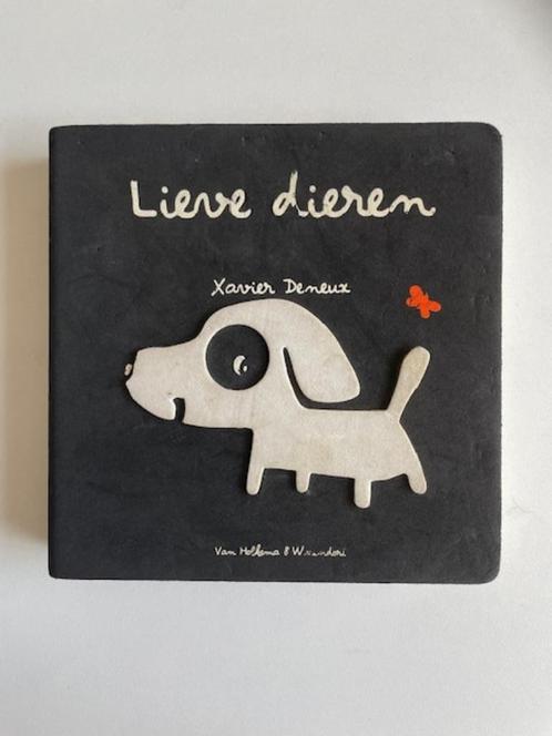 Lieve Dieren. Xavier Demeux. Dik kartonboek / boek baby, Boeken, Kinderboeken | Baby's en Peuters, Zo goed als nieuw, 6 tot 12 maanden