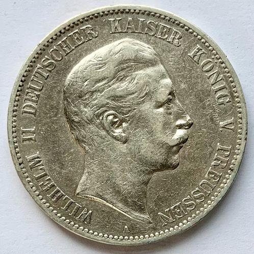 Duitsland Pruissen 5 Mark 1903 Wilhelm II zilver, Postzegels en Munten, Munten | Europa | Niet-Euromunten, Duitsland, Zilver, Ophalen of Verzenden