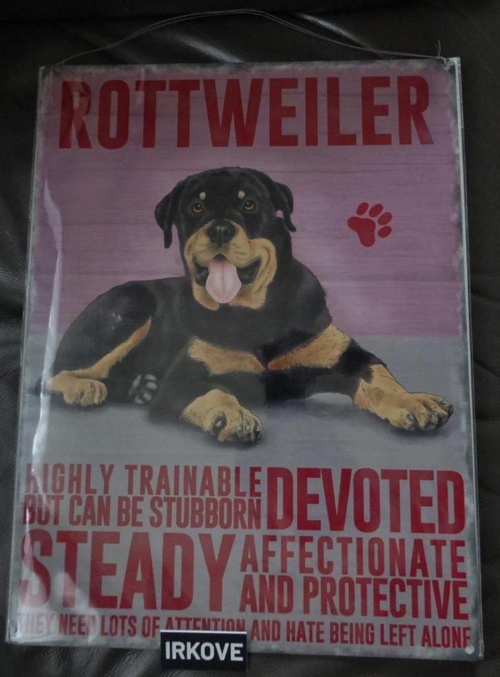 ROTTWEILER EN BOUVIER BORDJES * Divers *, Dieren en Toebehoren, Honden-accessoires, Zo goed als nieuw, Verzenden