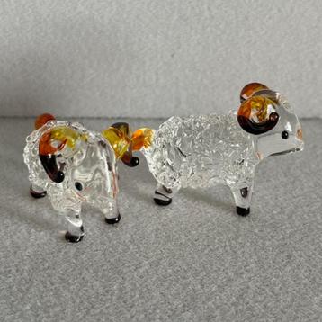 Glazen miniatuur rammetjes – handgemaakt glas beschikbaar voor biedingen