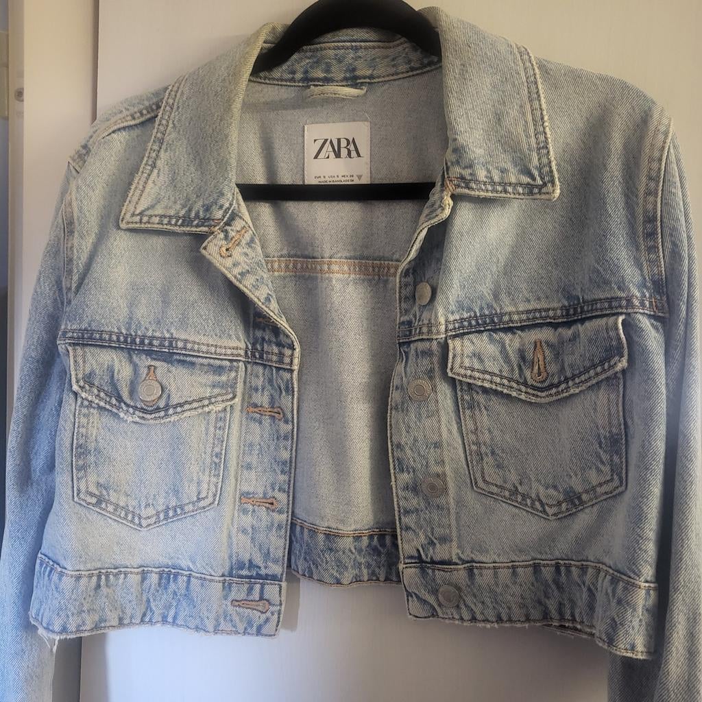 Zara spijkerjasje maat S, Maat 38/40 (M), Blauw, Zara, Ophalen of Verzenden