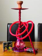 Rode waterpijp / shisha compleet met smaken en kooltjes., Ophalen of Verzenden, Gebruikt, (Water)pijp