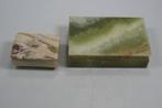 2 Vintage mooie Italiaanse doosjes / kistjes van natuursteen, Antiek en Kunst, Ophalen of Verzenden