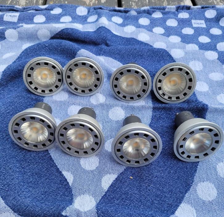 PHILIPS LEDSPOT 8 st, dimbaar, 6W, warm - wit., Huis en Inrichting, Lampen | Losse lampen, Zo goed als nieuw, Led-lamp, Minder dan 30 watt