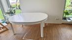 Ikea BJURSTA White Round Extendable Dining Table, Huis en Inrichting, Tafels | Eettafels, Ophalen, Gebruikt, Vijf personen of meer