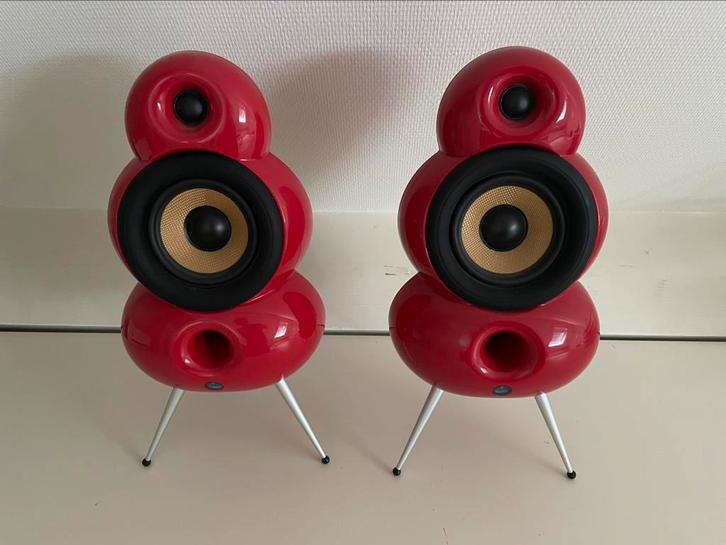 Scandyna minipod speaker set in topstaat, Audio, Tv en Foto, Luidsprekers, Zo goed als nieuw, Front, Rear of Stereo speakers, 120 watt of meer