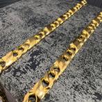 18k gouden ketting massief schakel italy, Ophalen of Verzenden, Nieuw, Goud