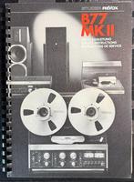 Revox B77 Mk.II Service Manual, Ophalen of Verzenden, Bandrecorder