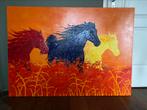 Olieverf schilderij vurige paarden, Ophalen