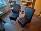 Eetkamerstoelen x2, Ophalen, Gebruikt, Zwart, Twee