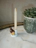 Vintage kandelaartje vogeltje draaikaarsje Gerold Bavaria, Ophalen of Verzenden, Wit, Overige materialen, Minder dan 25 cm