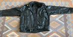 Italian Stone Genuine Buffalo Leather Motorcycle jacket, Maat 52/54 (L), Ophalen of Verzenden, Zo goed als nieuw, Zwart