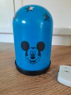 Mickey Mouse lampje/nachtlampje met afstandsbediening, Ophalen of Verzenden, Mickey Mouse, Zo goed als nieuw