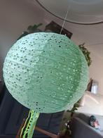 Lampenkap | rijstpapieren lamp - mint groen 25 cm, Ophalen of Verzenden, Halfschaduw, Minder dan 100 cm