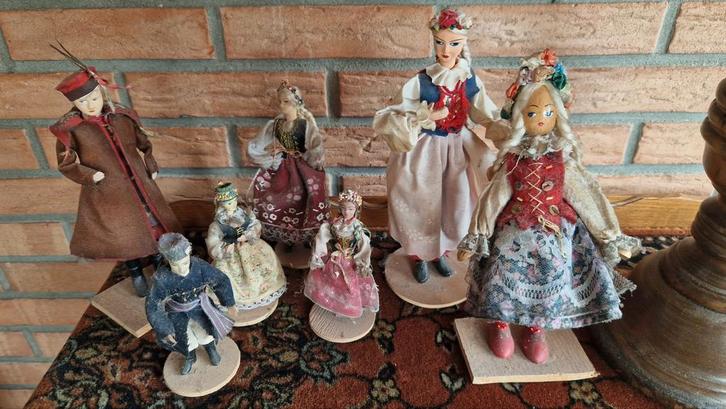 Vintage Poolse poppen collectie, Antiek en Kunst, Antiek | Overige Antiek, Ophalen of Verzenden
